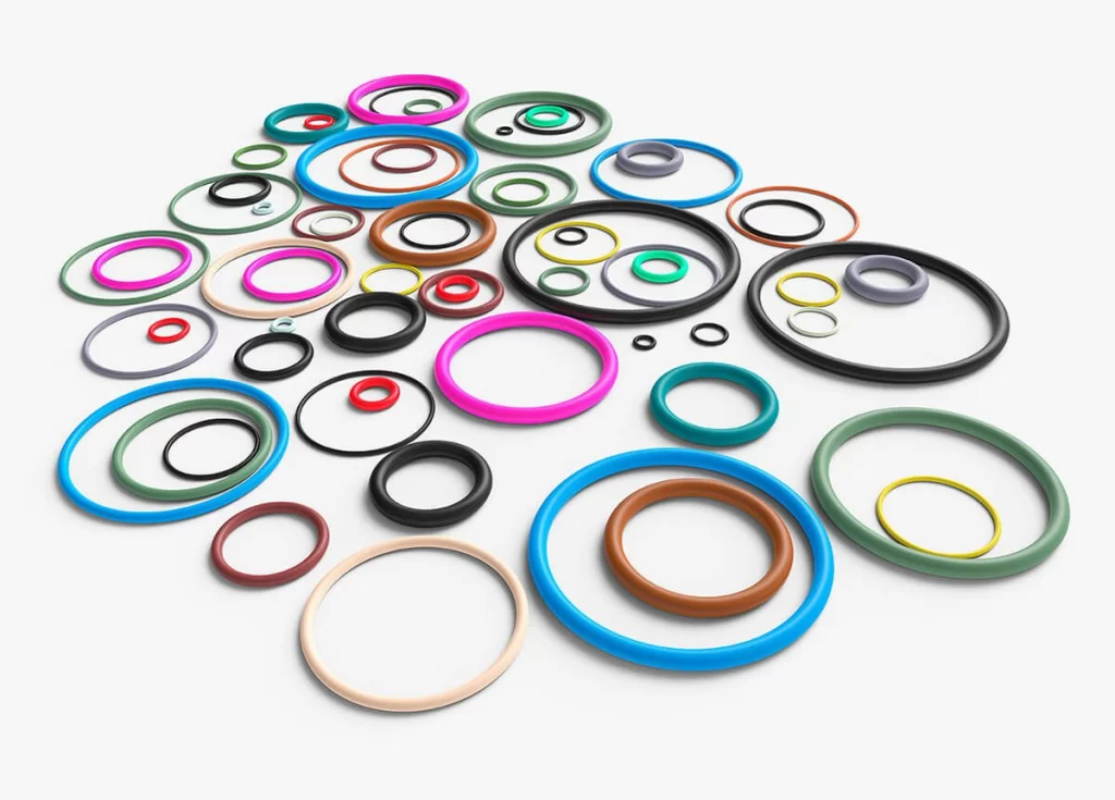 O-rings de distintos materiales y medidas del catálogo